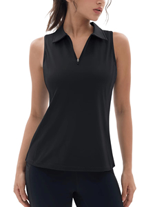 Camisa con cremallera, corte ajustado, informal, de moda, fabricante mayorista, camisa sin mangas con cremallera para mujer, tela suave, ropa informal - Product Image 4
