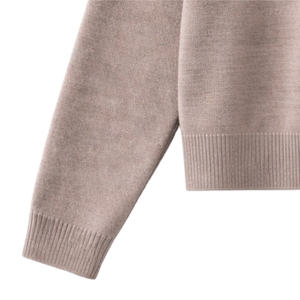 Cardigans unisexes décontractés Tiki Taka Sports pour l'automne et l'hiver, anti-rides, brodés, en tricot, avec doublure en coton, lacets et patchwork - Product Image 5