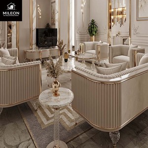 Set di divani in vera pelle di lusso <span class=keywords><strong>moderno</strong></span> Designer italiano per showroom di Hotel appartamenti e salotti personalizzati combinazione di divani - Product Image 3