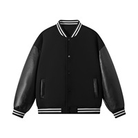 Chaqueta de Béisbol Holgada de Alta Calidad Layenne, Color Personalizado, Chaqueta Vintage Bordada con Letras de Hip Hop para Club