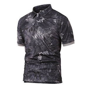 T-shirt tactique d'été respirant teint en pièce, décontracté à manches courtes pour activités de plein air - Product Image 4