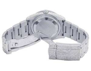 Reloj de Lujo VVS Moissanite, Automático, Analógico, de Acero, con Cuarzo, Estilo Hip Hop, para Hombre, 41MM, 3BAR - Product Image 6