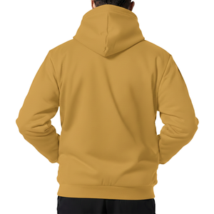 Sweat à capuche zippé Plain Essentials pour homme, 240g, en polaire polyester, pull-over entièrement zippé, personnalisable avec logo, veste à capuche pour homme - Product Image 2