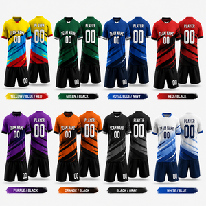 Custom Club <b>Soccer</b> Uniform OEM Sublimated Team Jersey Set Quick Dry Breathable Football Match Sportswear - Product Image 2