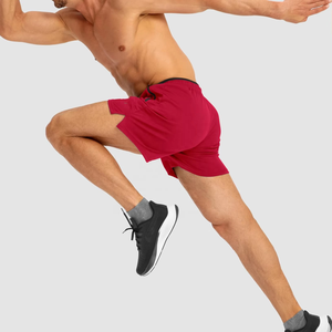 Pantalones Cortos Deportivos para Hombre, de Secado Rápido, Transpirables, con Bolsillo con Cremallera y Cintura Elástica, para Correr y Entrenar - Product Image 4