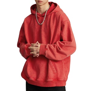 Tendance Nouveau Sweat à Capuche Lavé à l'Acide 100% Coton de Haute Qualité pour Hommes et Sweat à Capuche Vintage Lavé de Haute Qualité pour Hommes Stock Prêt - Product Image 1