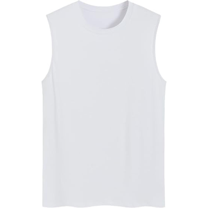<b>Men</b>’s Bamboo Viscose Sleep Tank Top, Sleeveless <b>Pajama</b> Shirt, Lightweight Breathable Loungewear Top for Nightwear - Product Image 2