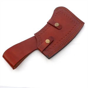 Couteau à viande forgé à la main sur mesure, en acier à haute teneur en carbone, couteau de boucher avec manche en bois de rose et étui en cuir, OEM ODM - Product Image 6