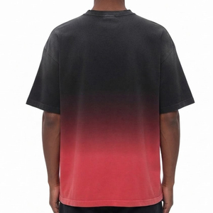 Camiseta de Hombre Estilo Urbano, Color Sólido, Efecto Desgastado, 100% Algodón Tejido, Ligera, Transpirable, de Secado Rápido y Ecológica - Product Image 2