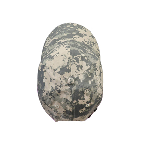 Casquette de baseball unisexe camouflage numérique 6 panneaux ajustable pour l'extérieur, chapeau décontracté en toile 100 % polyester - Product Image 4