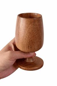 Taza de Cappuccino de Madera Hecha a Mano, Resistente a las Grietas, Taza de Café de Madera Sólida, Vaso Rústico para Bebidas, para la Colección de Cocina del Hogar - Product Image 2