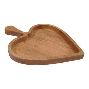 Plateau de service en bois en forme de feuille, artisanal, en bois naturel poli, durable, portable, écologique, à vendre - Product Image 4