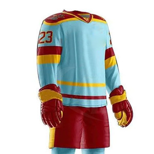 Nouvelle arrivée, uniforme de hockey sur glace, dernier design, haute qualité, logo personnalisé, imprimé, respirant, séchage rapide, 100% polyester - Product Image 6