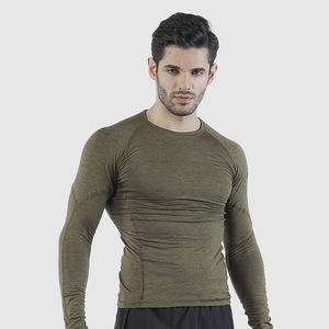 Camisetas de Compresión Personalizadas, Transpirables, de Manga Larga, Casuales, Tallas Grandes, Resistentes, para Hombre, Colores Personalizados, Logotipo, Spandex/Poliéster, OEM - Product Image 2