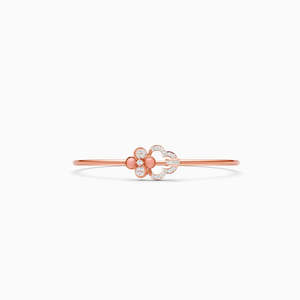 JEWELLERY PLANET IFJB-66 Bracelet unisexe classique pavé délicat avec diamant de laboratoire de 0,28 ct, en or massif 9 carats plaqué rhodium rose - Product Image 2