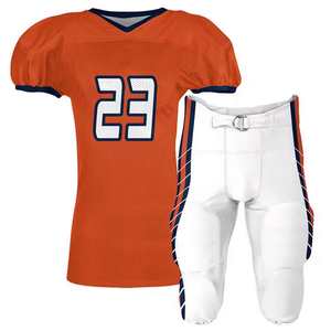 Uniforme de Fútbol Americano Personalizado de Primera Calidad para el Día del Partido, con Mangas Cortas, Talla Grande, 100% Poliéster, Logotipo del Equipo Bordado - Product Image 1