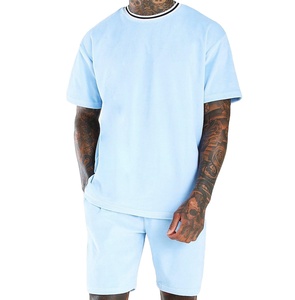 Ensemble de survêtement RABUSH SPORTS en velours court à col montant, respirant, 100 % laine, personnalisé pour homme, été - Product Image 1