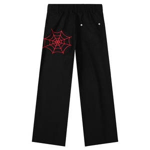 Pantalones Vaqueros Holgados de Mezclilla para Hombre, de Alta Calidad, con Logotipo Personalizado, Negros, de Corte Recto, Lavado Simple - Product Image 3