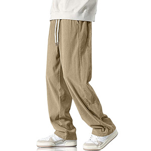 Pantalon de jogging ample et oversize 100 % coton pour homme, style streetwear, idéal pour la gym et le fitness, collection 2026 - Product Image 4