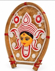 Handmade Pandal <b>Flower</b> Decorative <b>Panel</b> Durga Mata Wedding Festival Display Bamboo Frame - Product Image 1