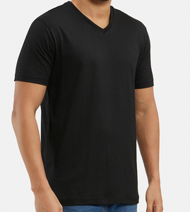 Camiseta Básica de Algodón Premium para Hombre, Corte Regular, Ligera, Manga Corta, Lisa, Informal, para Moda Urbana, OEM, ODM, Personalizada - Product Image 3