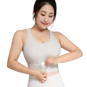 Sujetador Deportivo de Alto Impacto para Mujer, con Copas Permanentes, para Correr, Yoga, de Alta Sujeción, Sin Costuras, Cómodo, Elástico y Transpirable - Product Image 3