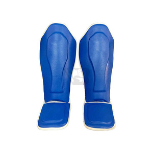 Protège-tibias de qualité supérieure pour adultes, couleur rouge, respirants, best-seller. - Product Image 3