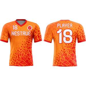 Camiseta de fútbol personalizada con sublimación, uniforme de fútbol, equipación de equipo, ligera, transpirable, de secado rápido, ropa deportiva al por mayor. - Product Image 4