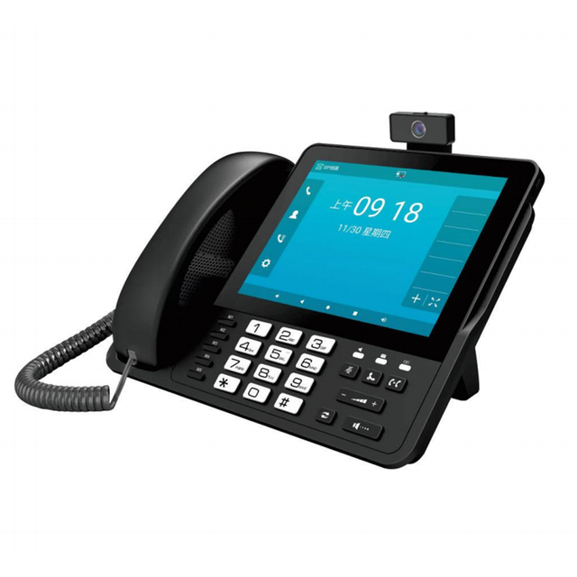 Android VoIP IP Phone with 6 SIP Accounts, HD Camera & Video Conference System