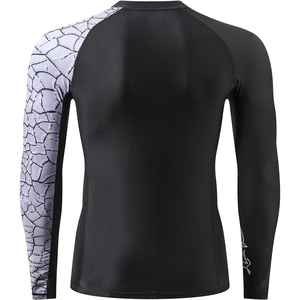 Vêtements de fitness pour hommes, rashguard à manches courtes sur mesure, respirant et avec logo imprimable, vente en ligne, service OEM disponible - Product Image 5