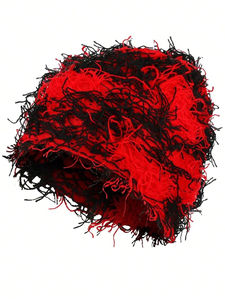 Gorro de Punto Personalizado con Flecos, Cálido para Invierno, Unisex, Estilo Casual - Product Image 3