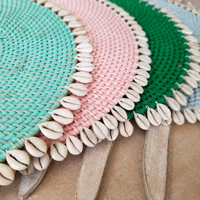 Set de table en rotin de qualité supérieure, fait main, tissé naturellement, assiette de présentation écologique, décoration de table rustique, fabricant et fournisseur