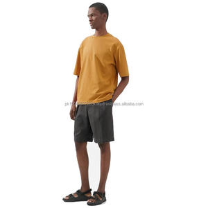 Wholesale Oversize Streetwear Graphic T-<b>shirts</b> Drop Shoulder 100% Cotton Tshirt 280 GSM Plain Heavyweight Loose <b>Men</b>' s T <b>Shirts</b> - Product Image 3