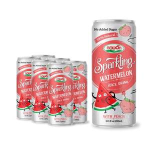 Sandía espumosa con jugo de limón 250ml 24 latas/cartón Marcas de refrescos sin azúcar Fábrica de Nawon en Vietnam Muestra gratis - Product Image 2