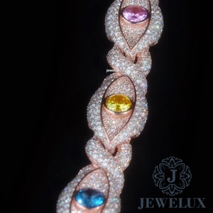 Luxury Quality Customized Moissanite Diamond Tennis <b>Bracelet</b> Engraved Jewelry Gift for Special Occasions for Bulk Quantity - Product Image 4