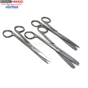 Juego de 3 Tijeras de Disección Manuales de 5.5 Pulgadas, Rectas, Afiladas/Inocas, de Acero Inoxidable Quirúrgico - Product Image 1