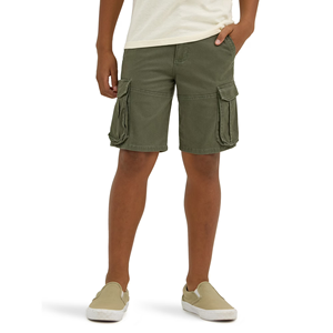 Shorts cargo décontractés pour garçons, best-seller, design personnalisé, couleur unie, écologiques, respirants, en spandex/polyester - Product Image 1