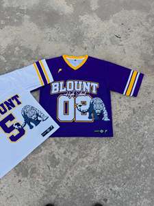 Camiseta Deportiva Transpirable de Fútbol Americano con Sublimación, 100% Poliéster, Corte Holgado, Estilo Urbano, Manga Corta para Adultos, Diseño Vintage de los 90 - Product Image 4
