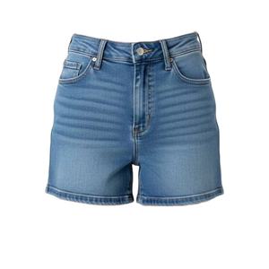 Shorts en jean taille haute droits, écologiques, en coton, matière denim durable, coupe décontractée, vêtements d'été, marché de gros - Product Image 1