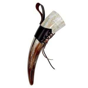 Mug à vin et bière en corne de buffle authentique, écologique, recyclable, léger, artisanal, moderne et luxueux pour hommes, personnalisable pour les fêtes - Product Image 1