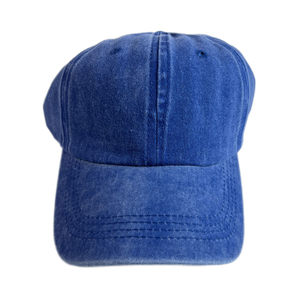 หมวกเบสบอลปรับได้คุณภาพสูง ปักโลโก้แบบกำหนดเอง ลุคทำเก่า ซักได้ ผ้าฝ้าย 100% 6 แผง ปักลาย 3 มิติ - Product Image 1