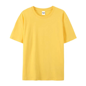 T-shirts à col rond à manches courtes de qualité supérieure, confortables, 100% coton, couleur unie, coupe décontractée, service OEM/ODM - Product Image 5