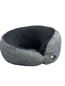 Almohada multifunción al por mayor giro ajustable en forma de U espuma de memoria de viaje para cuello barbilla soporte lumbar almohada de avión - Product Image 4