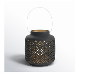 Lámpara colgante decorativa para el hogar, de forma redonda, clásica y elegante, hecha de metal y vidrio, de metal duradero para interiores y exteriores. - Product Image 3