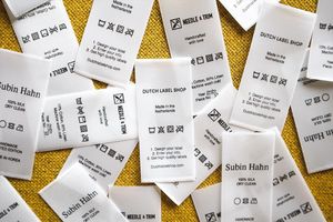 Etiqueta de Cuidado de Ropa Tejida Personalizada, Etiqueta de Instrucciones de Lavado para Ropa, Zapatos y Bolsos - Product Image 5