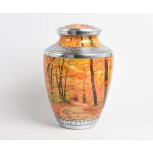 Urna Funeraria Decorativa para Cenizas de Adultos con Diseño Curvo Grabado, Acabado Esmaltado Blanco, Suministros Funerarios, Urna de Sobremesa para Cenizas - Product Image 6