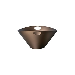 Lujosa Bañera para Bebidas de Bronce con Diseño Acampanado, Enfriador de Bebidas Moderno para Mesa, Cubeta Minimalista de Metal Oscuro para Hielo para Fiestas, Tazón de Servicio - Product Image 3