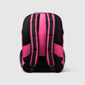Mochila de Animadoras Personalizada Rosa Intenso con Ribete Negro, Múltiples Bolsillos, Correa con Hebilla, Bolsa para Equipo, Logotipo Personalizado, OEM - Product Image 3