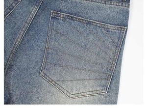 Pantalones Cortos de Mezclilla para Hombre, Diseño 2026, Estilo Casual, Sueltos, con Cinturón Oscuro y Cordones, para Verano, Moda Urbana - Product Image 3