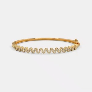 Sparkling Moissanite Diamond Bracelet High Quality 18K Yellow/ White/ Rose Gold Non-Fade Hip Hop Jewelry <b>for</b> <b>Men</b> and Women - Product Image 1
